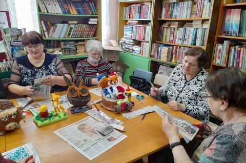 Мастер-класс в Зоркальцевской библиотеке